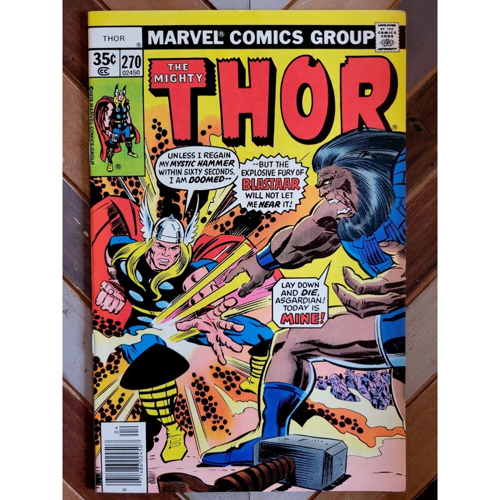 Thor #270 Newsstand FN/VF (1978) Simonson Cover! Battle vs. Faust & Blastaar!